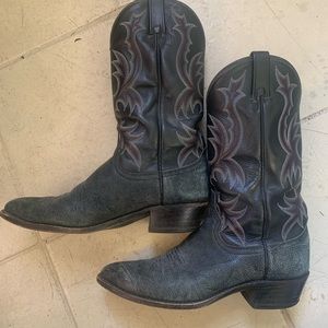 COPY - Dan Post Cowboy Boots bull shoulder mens 10 b